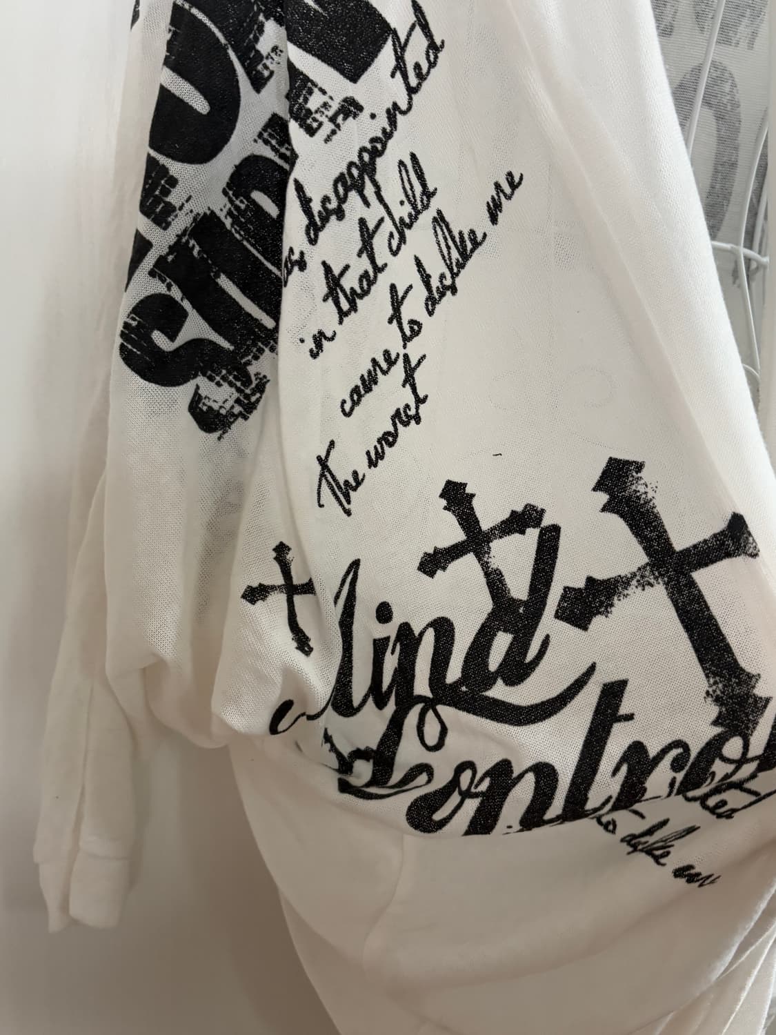 Skull printed loose fit cardigan 상품이미지3