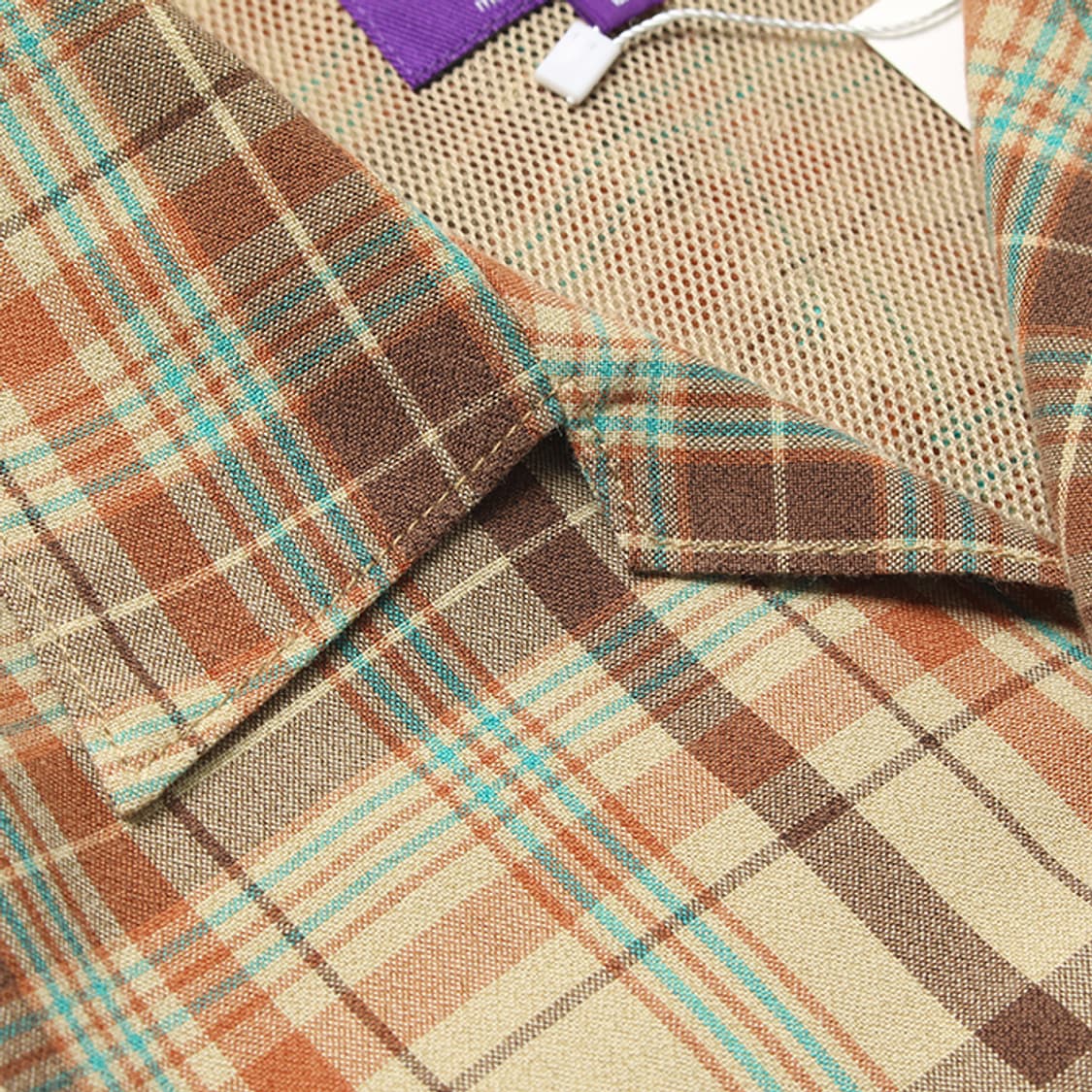  PURPLE LABEL "Beige Check Half Shirts" 상품이미지6