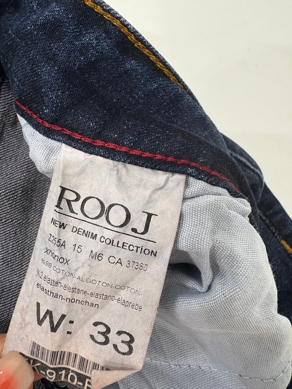 ROOJ PREMIUM 슬림핏데님팬츠32 상품이미지5