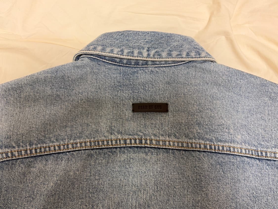 피어오브갓 시빌컬렉션 데님 트럭커 자켓 라이트 인디고 상품이미지4