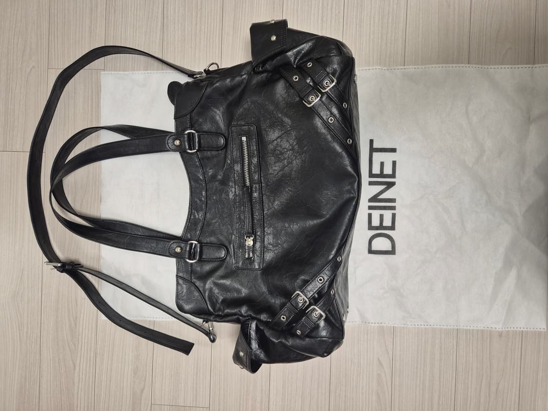 DEINET 다이닛 스터드 포 켓 빅백 블랙(더스트백,숄더끈 O 풀세트) 상품이미지7