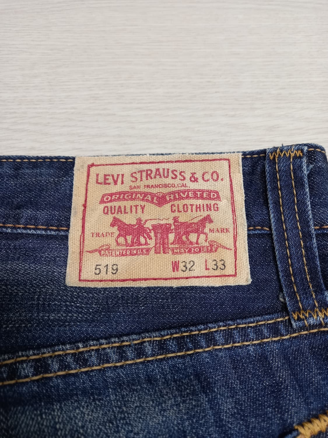 31 리바이스510 워싱 슬림일자진 진청 31-517 상품이미지5