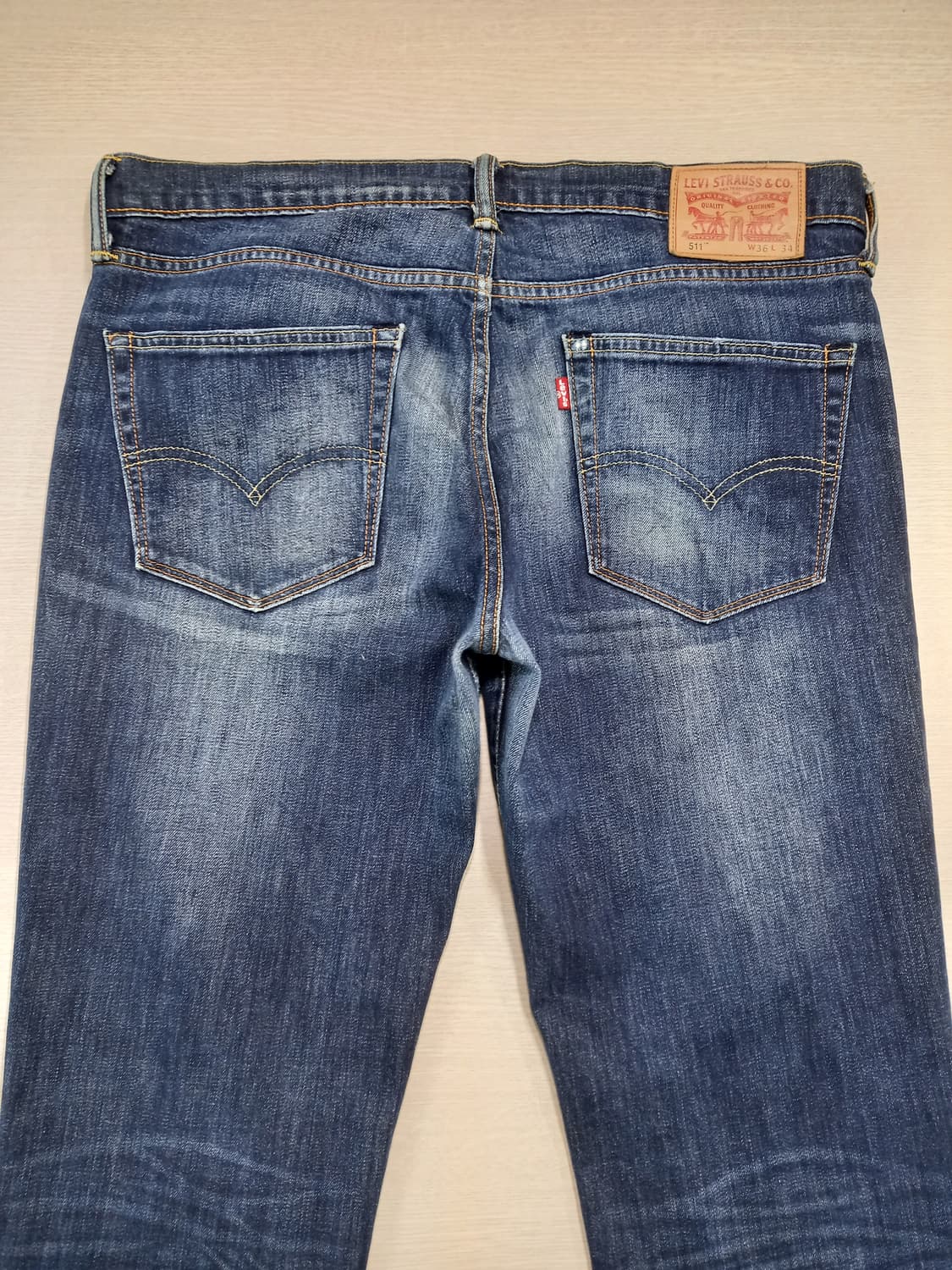 36 리바이스511 워싱 스판 슬림일자진 36-432 상품이미지4