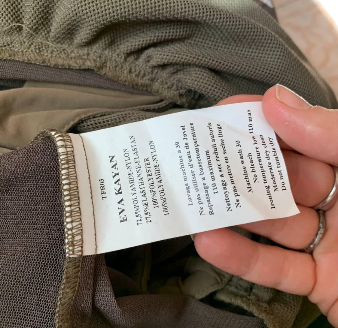 Eva Kayan 카키 카고 슬리브리스 미디 드레스 상품이미지8