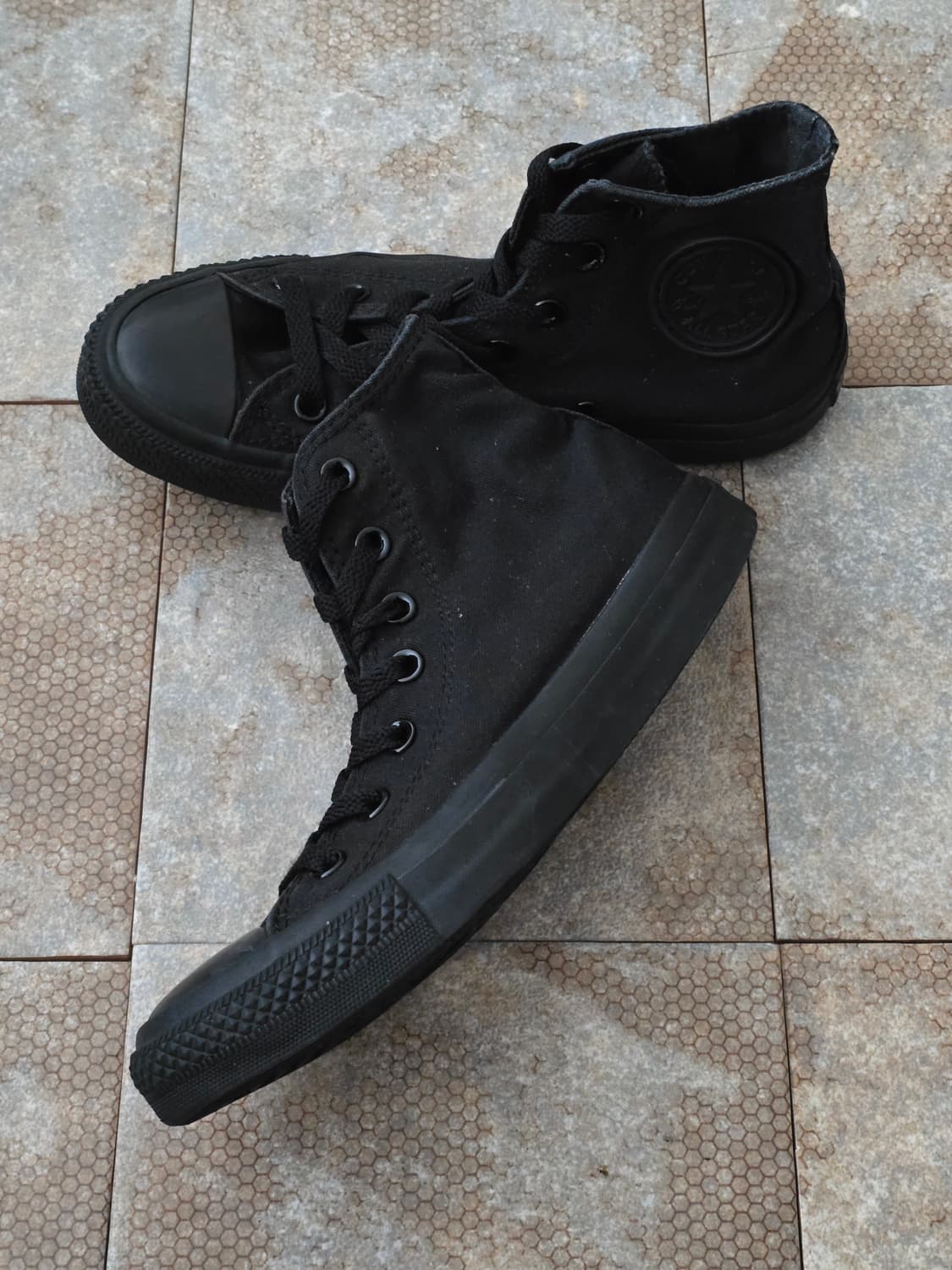 (240)컨버스 척테일러 올스타 하이 블랙 상품이미지3