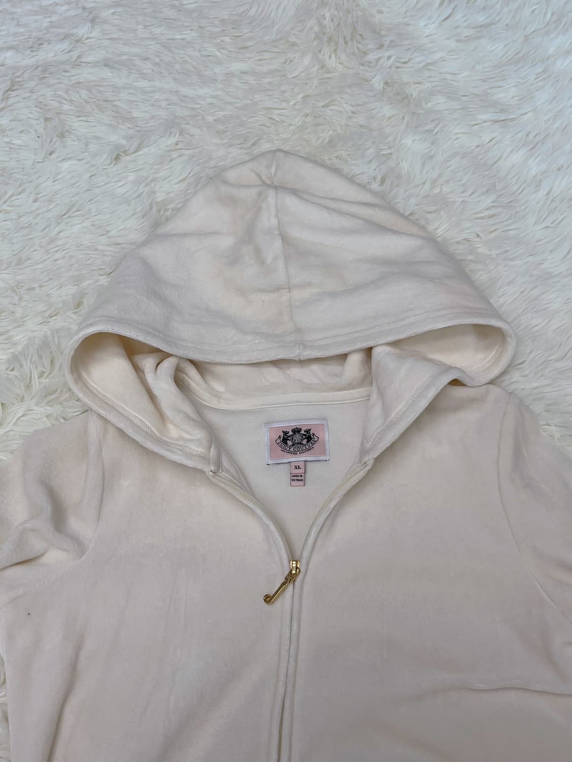 유일매물) y2k 쥬시꾸뛰르 벨벳 후드집업 상품이미지4