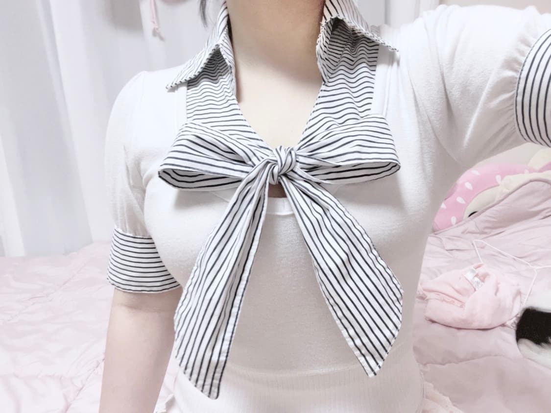 Cecli mcbee 세실맥비 오네갸루 빅리본 딱붙 로걀탑 갸루히메 상품이미지6