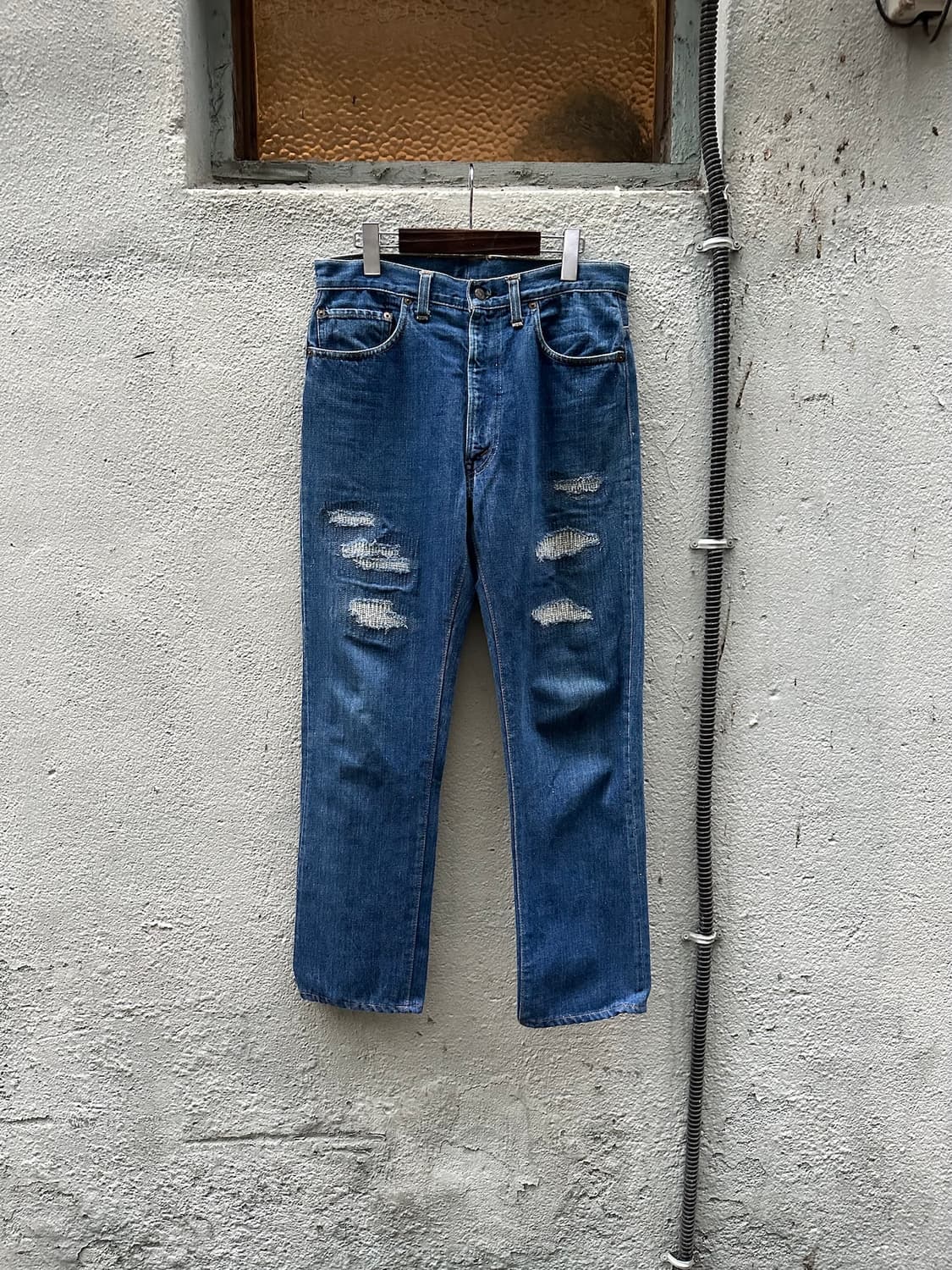 70s USA Levis 66전기 데님 팬츠 상품이미지1