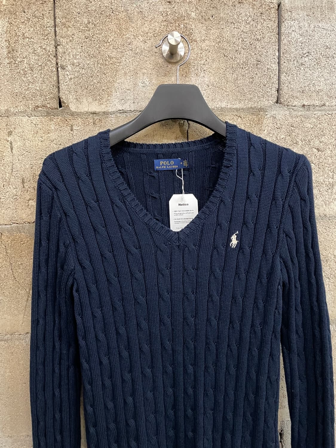 폴로 랄프로렌 브이넥 케이블 니트 상품이미지2