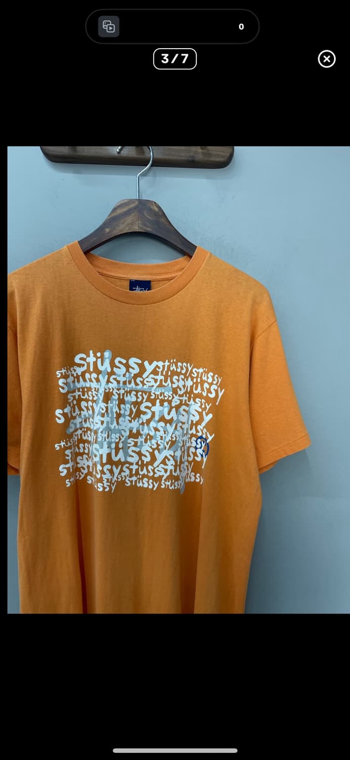 스투시 빈티지 오렌지 반팔 A2469 상품이미지3