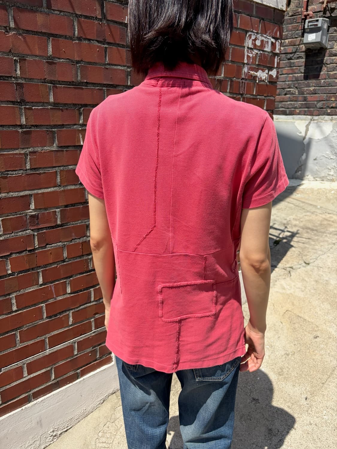 Polo Ralph Lauren 인디 핑크 절개 빅포니 반팔 카라티 L 상품이미지6