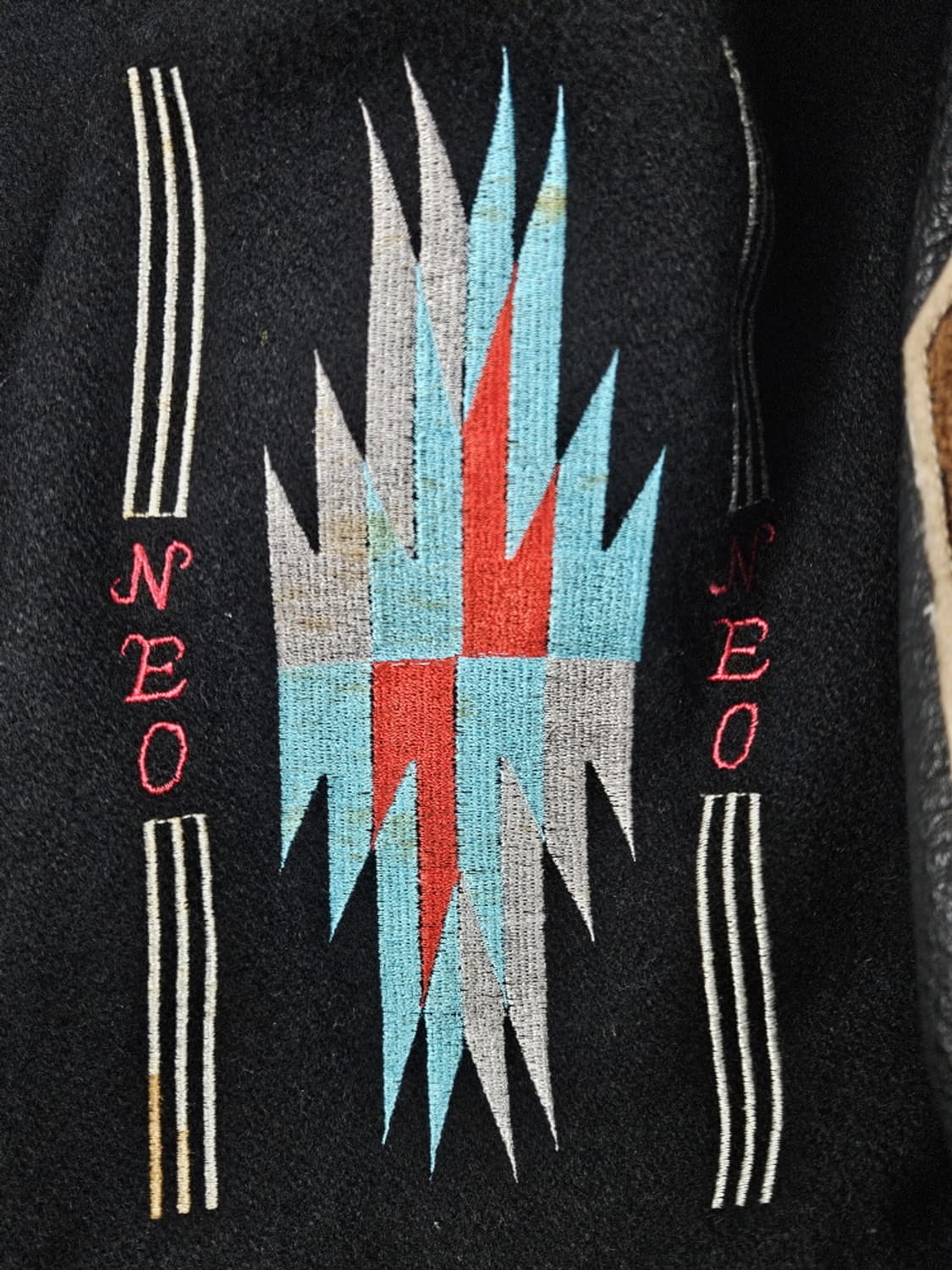 네오 블러드 레더 울 인디언 아즈텍 바시티 자켓 ( F ) / 10105 상품이미지6