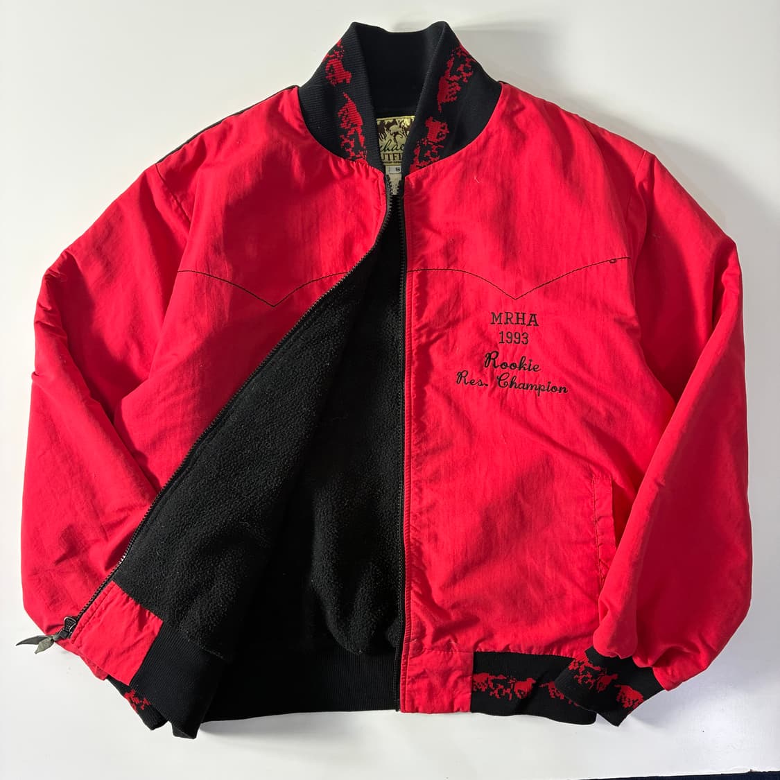 Vintage   쉐퍼 레드 카라 봄버 자켓   상품이미지2