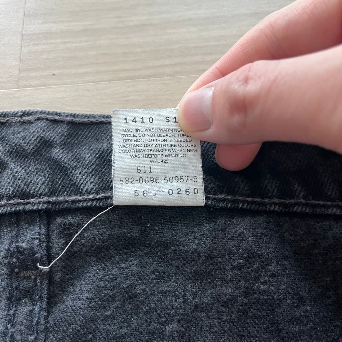 [38X30] 90s 빈티지 리바이스 565 블랙 상품이미지3