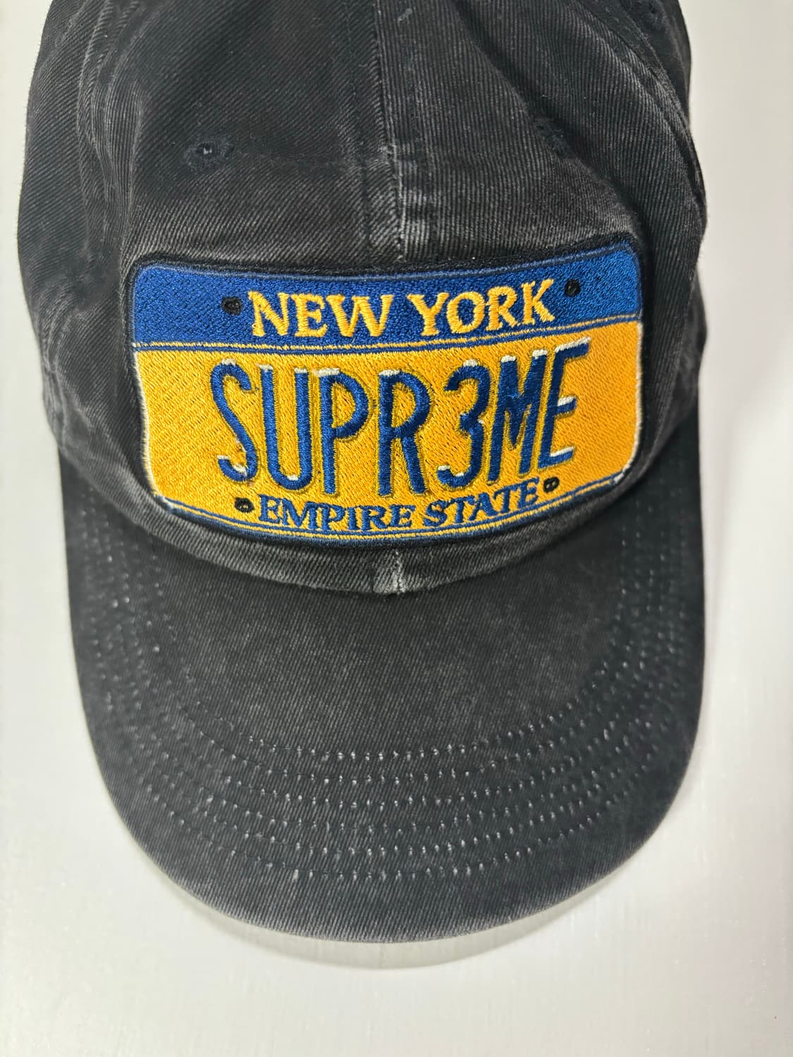 슈프림 6패널 블랙 캠프캡 상품이미지6