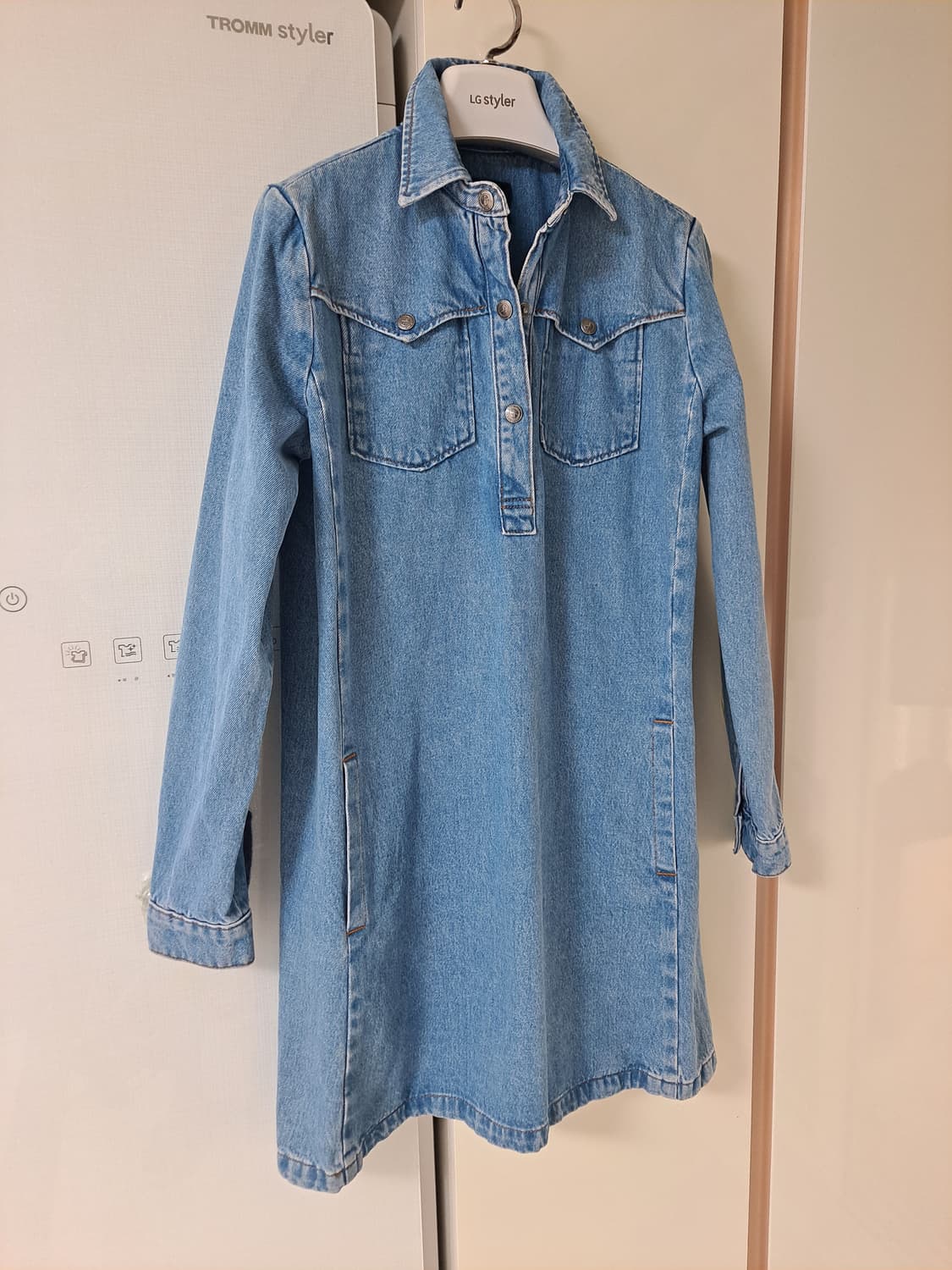 A.P.C 아페쎄  - 건플랩포켓 칼라 데님 원피스  55반 - 66반 상품이미지2