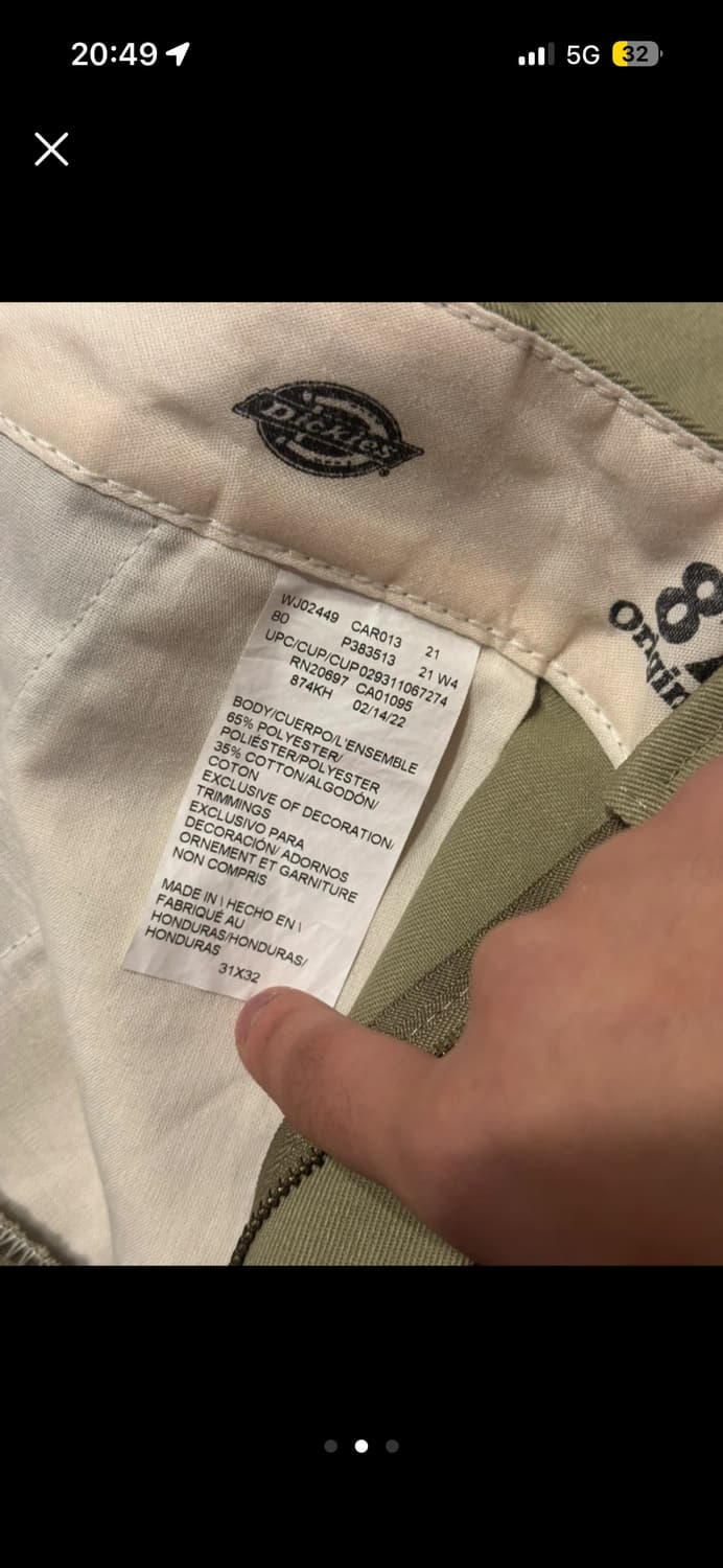 디키즈 874 워크 팬츠 베이지 31x32 새상품 상품이미지3