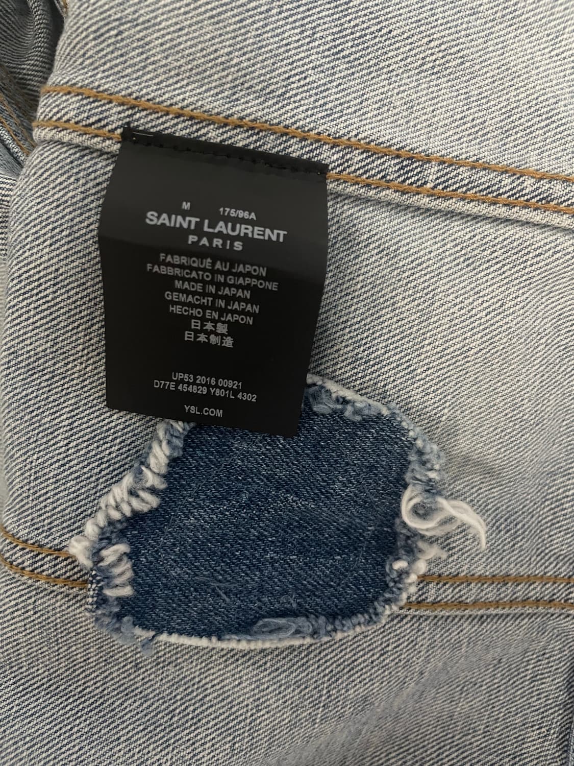 Saint Laurent Sweet Dreams Denim Jacket 상품이미지5