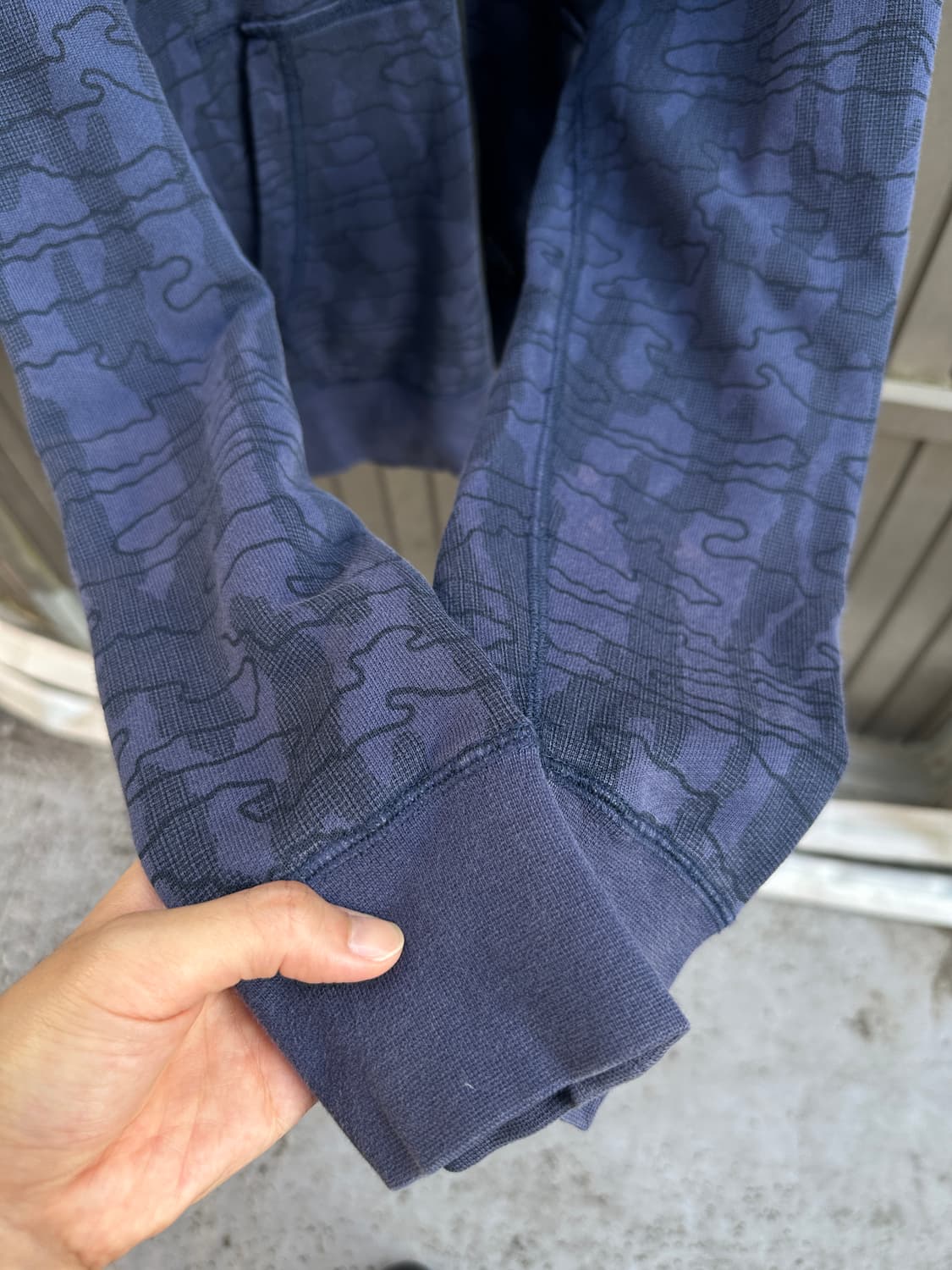 00s NIKE FC y2k grunge pattern hood 상품이미지5