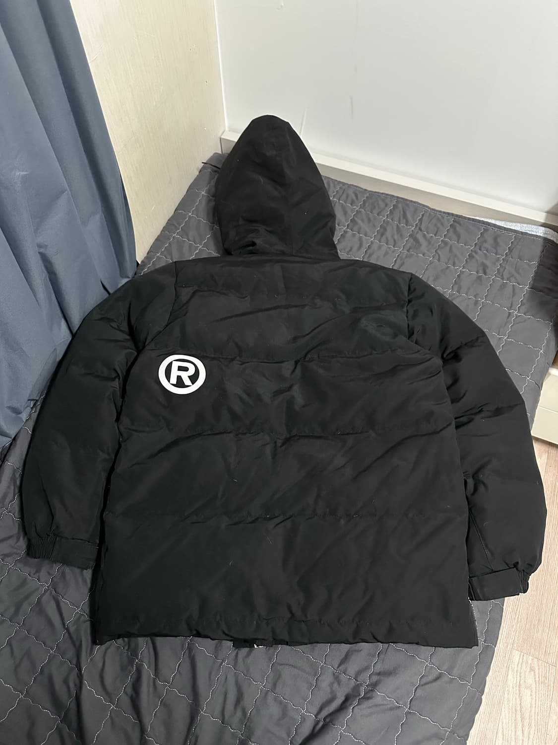 베이프 샤크 후드 패딩 블랙 XL 상품이미지7