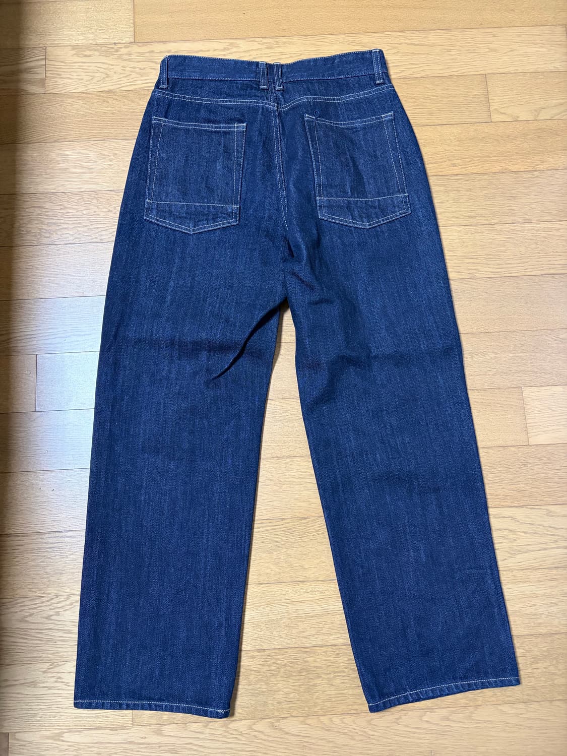 [1] 러프사이드 드레이프 데님 팬츠 원워시드 상품이미지2