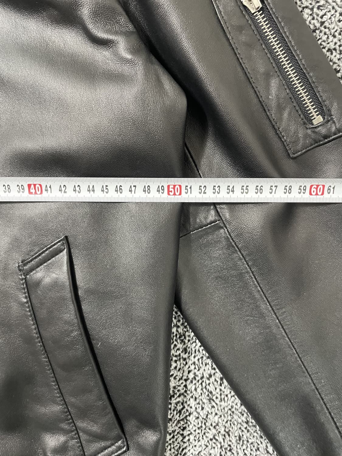 빈티지9. 헤스티지 양가죽 라이더 자켓 가죽자켓 블루종 봄버 램스레더 상품이미지6