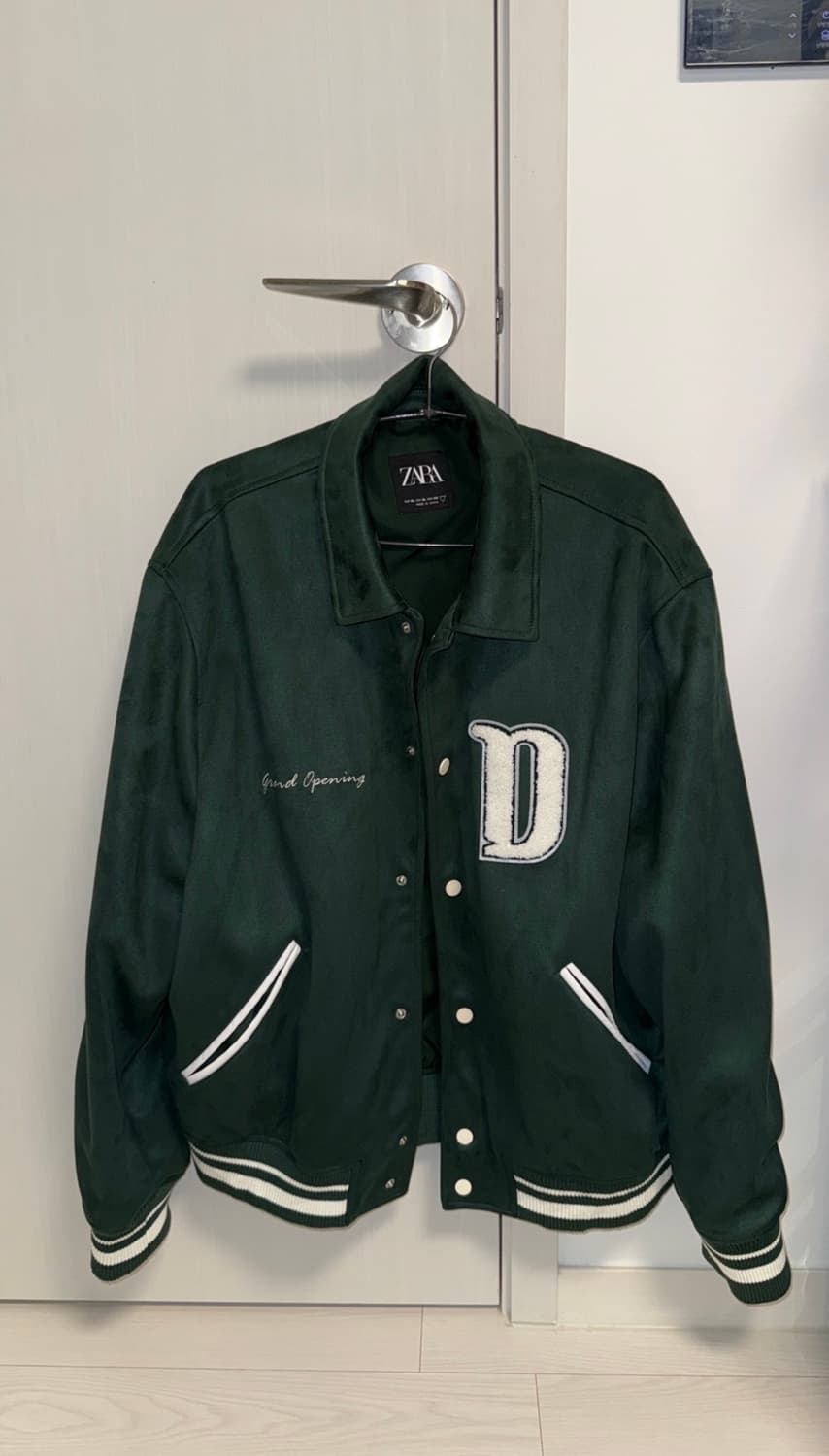 ZARA 스웨이드 바시티 봄버 자켓 상품이미지1