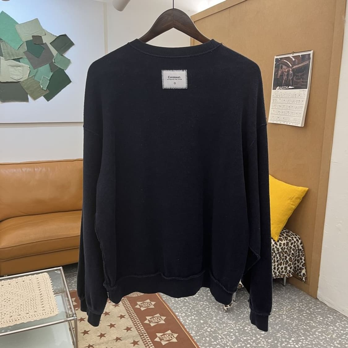 커버낫 아이비 리버스 올드스쿨 키치 빅로고 맨투맨 M C10422 상품이미지4