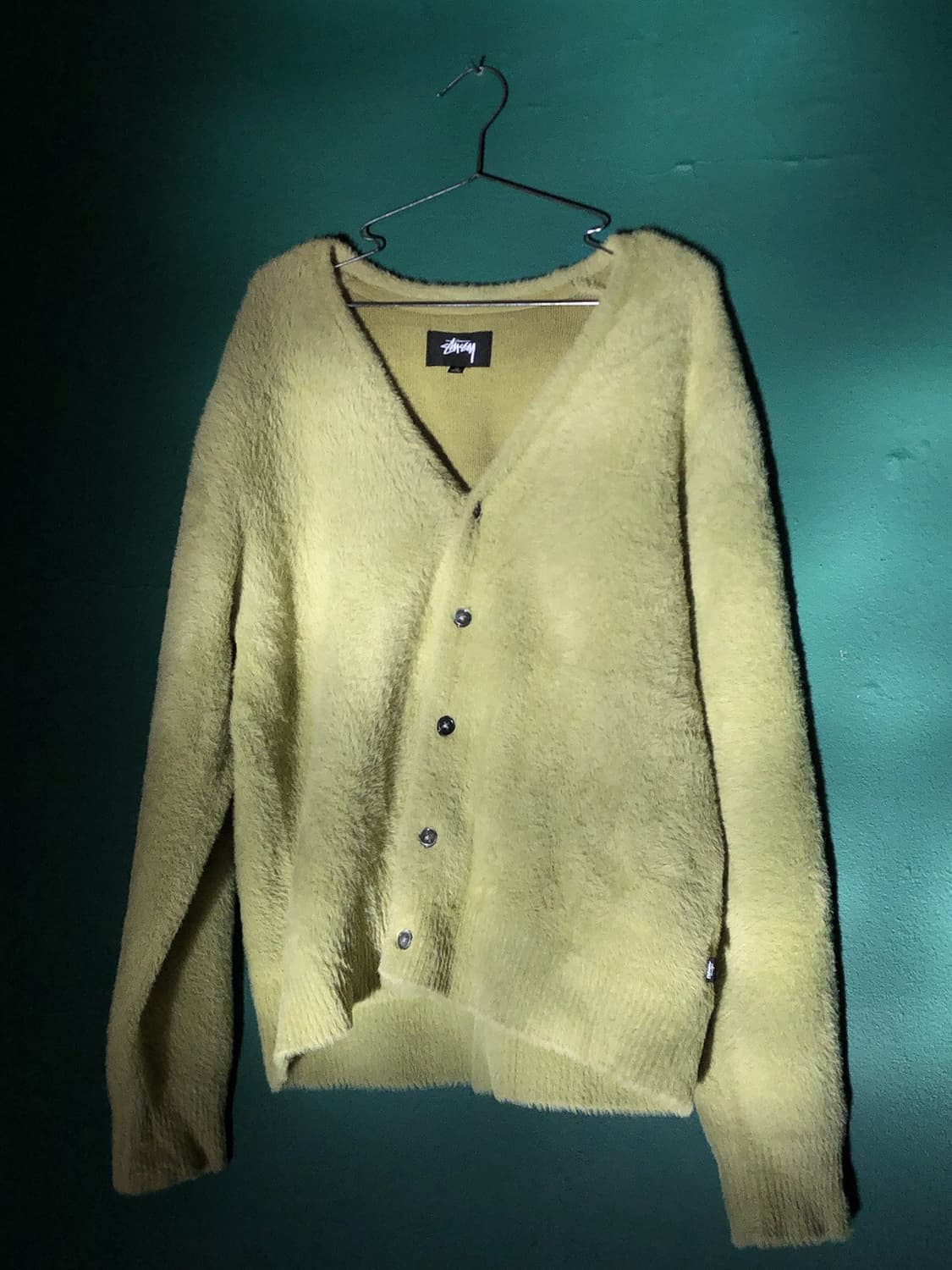 스투시 쉐게 가디건 라임 그린 상품이미지1