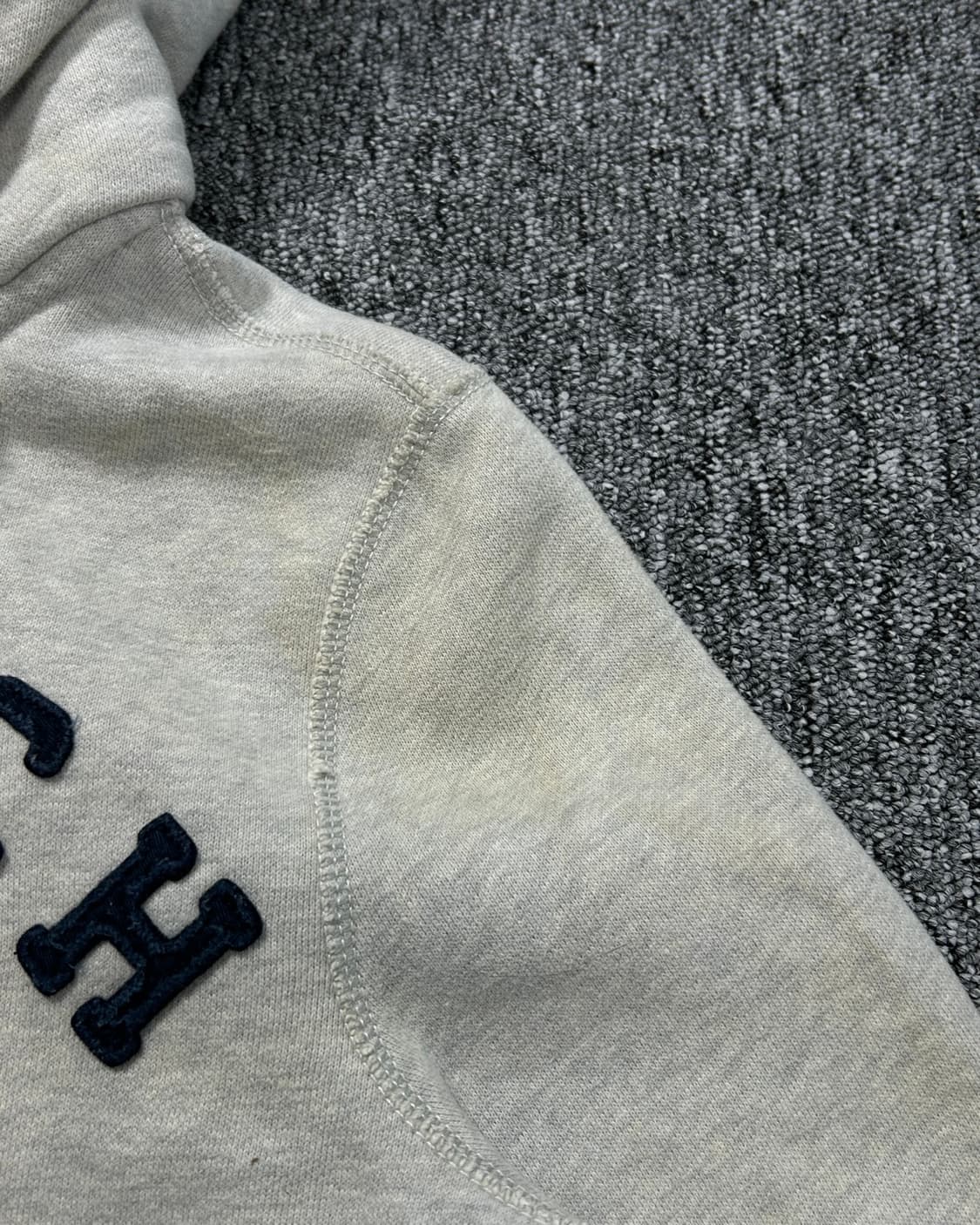 아베크롬비 멜란지그레이 버튼업 후드집업  상품이미지6