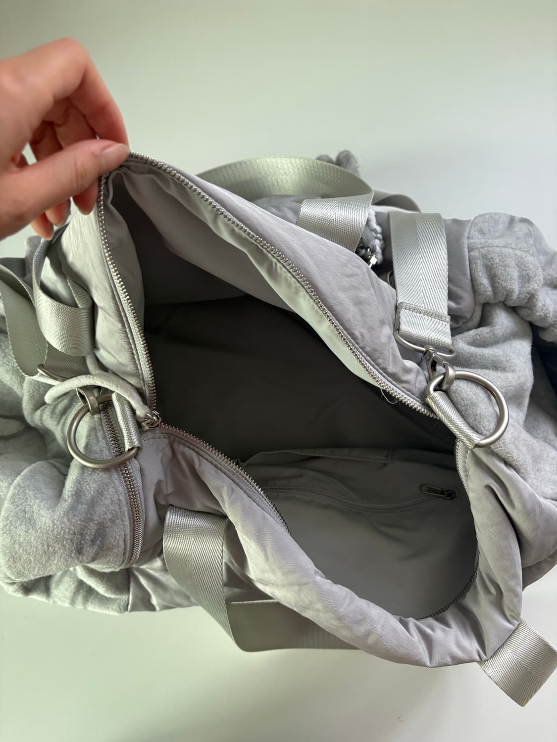 텐스댄스 파히섬 HEART BIG BAG_LIGHT GRAY  상품이미지6