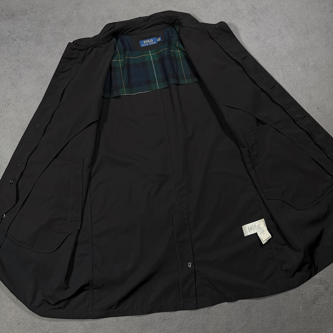 폴로 블랙 나일론 코트 자켓 상품이미지5