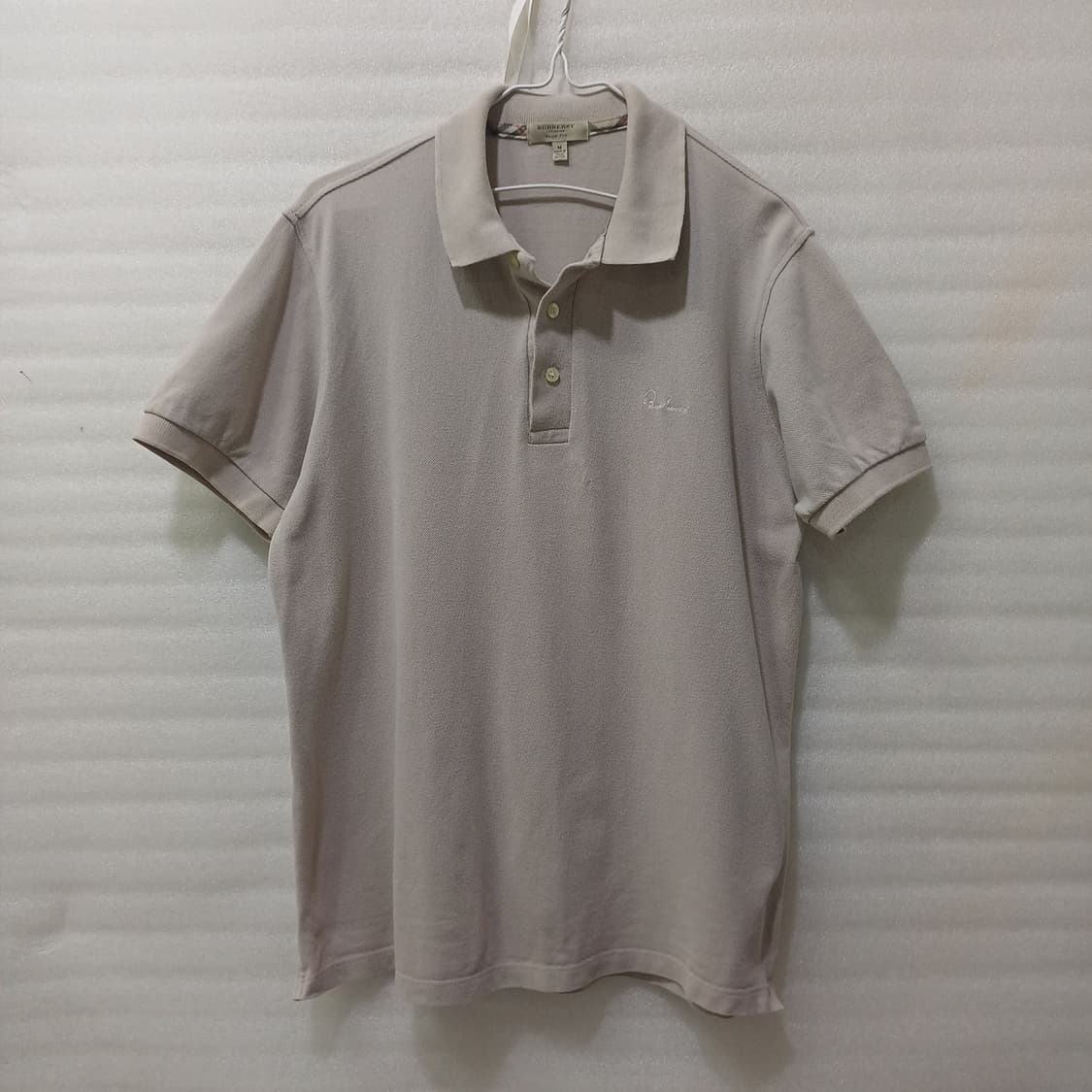 영국정품 버버리 남성 피케 카라 반팔 티 여유 M ~ L 베이지 사랑봉봉 상품이미지1
