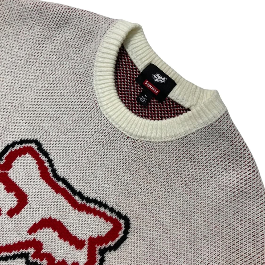 Supreme x Fox Racing Sweater White  상품이미지3