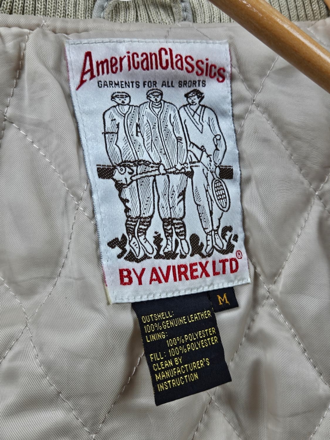 아비렉스 아이콘 가죽 블루종 바시티 자켓 ( M ) / 11109 상품이미지7