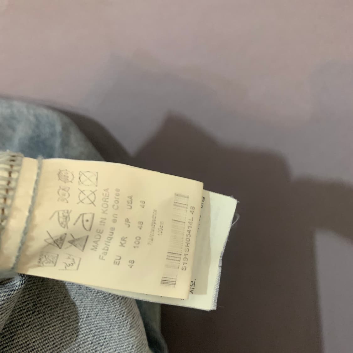 48 솔리드옴므 19 워싱 청남방 데님 셔츠 자켓 셔켓 상품이미지6