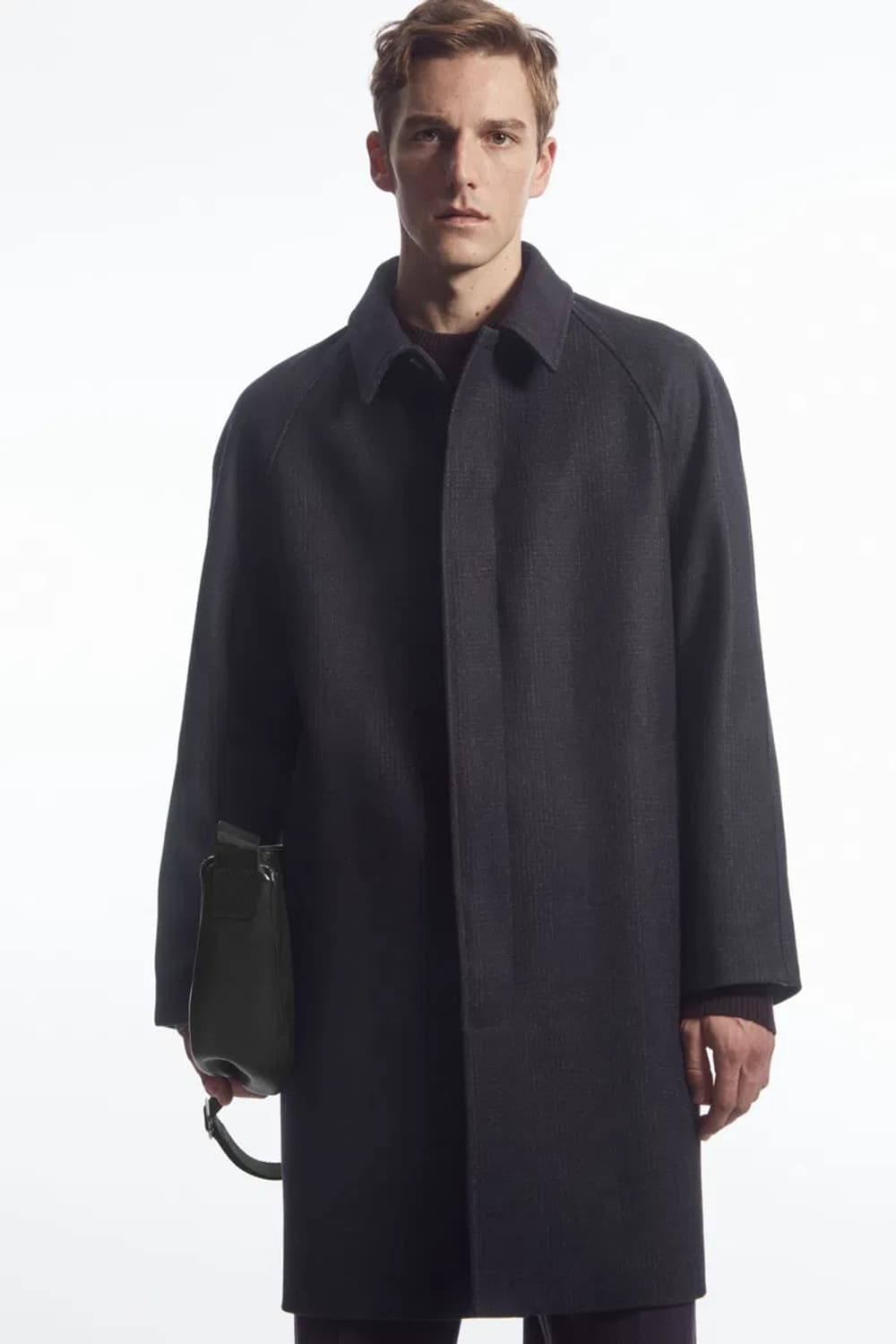cos checked felted-wool car coat 상품이미지8