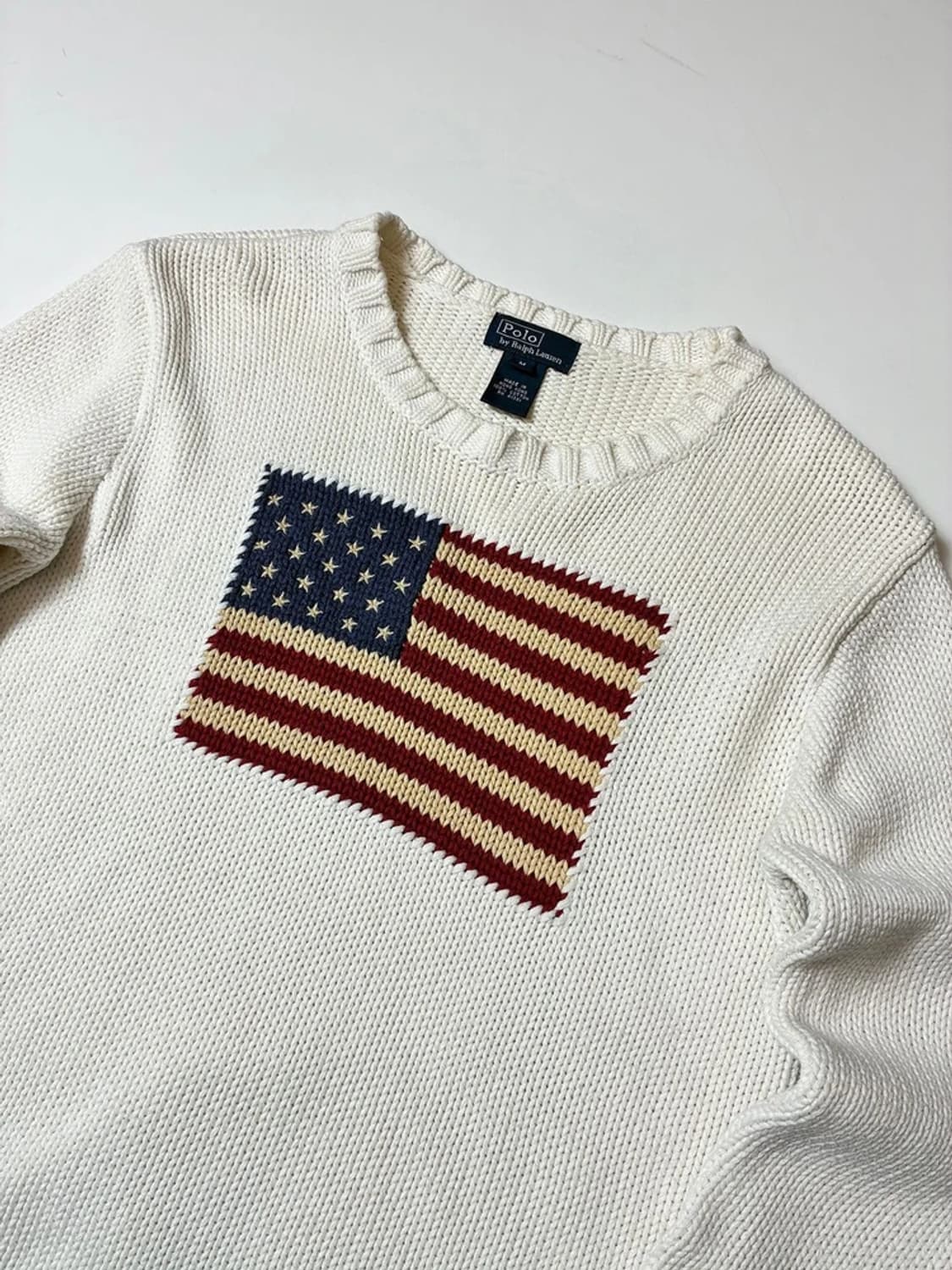 폴로 랄프로렌 00's 헤비코튼 성조기 니트 PN8212 상품이미지2