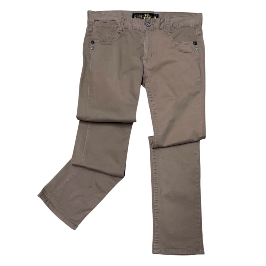 레드페퍼 y2k 락시크 십자자수 베이지 팬츠 상품이미지2