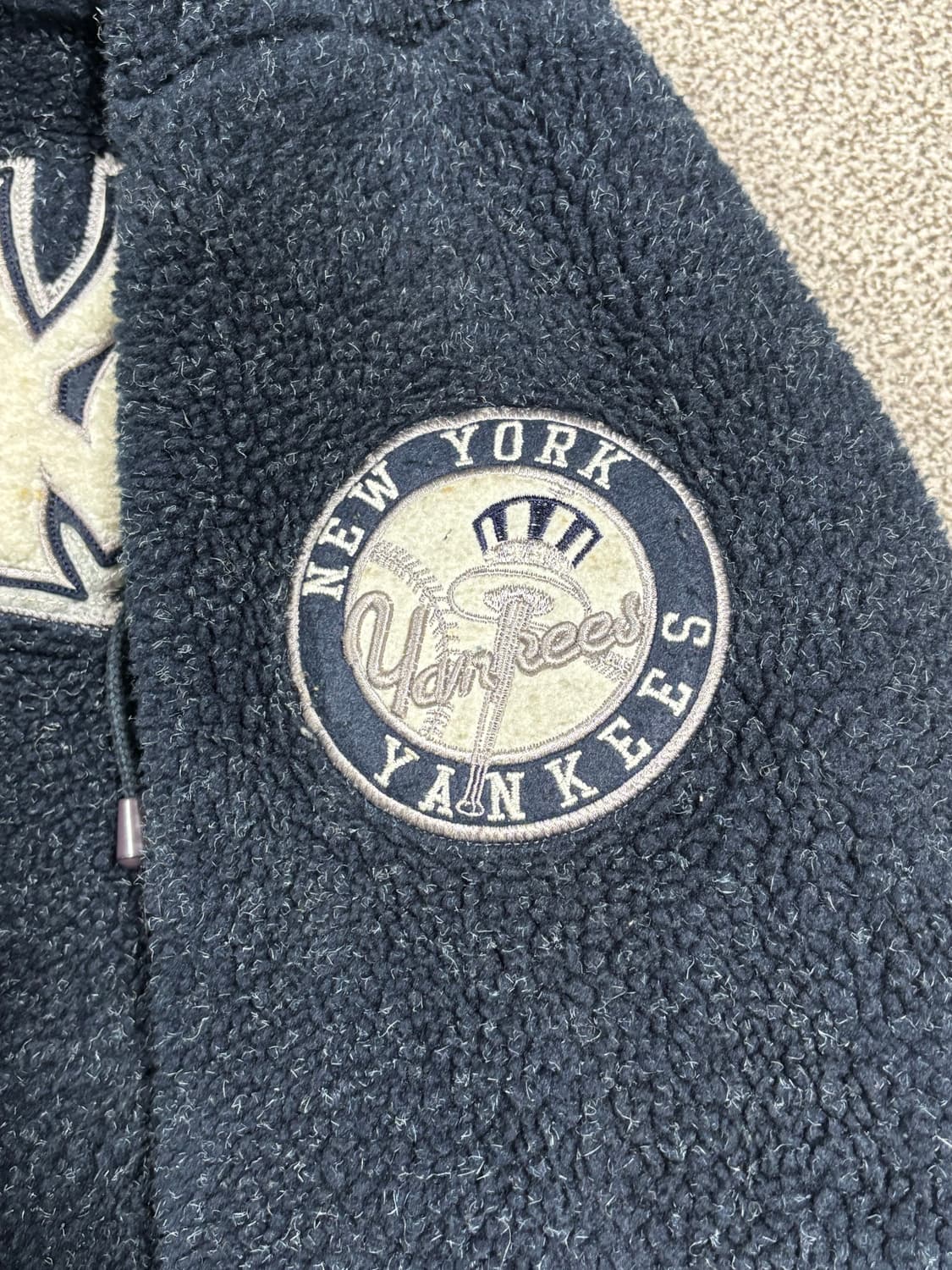 00s WWS MLB 뉴욕 양키스 플리스 후드 집업 100사이즈 상품이미지5
