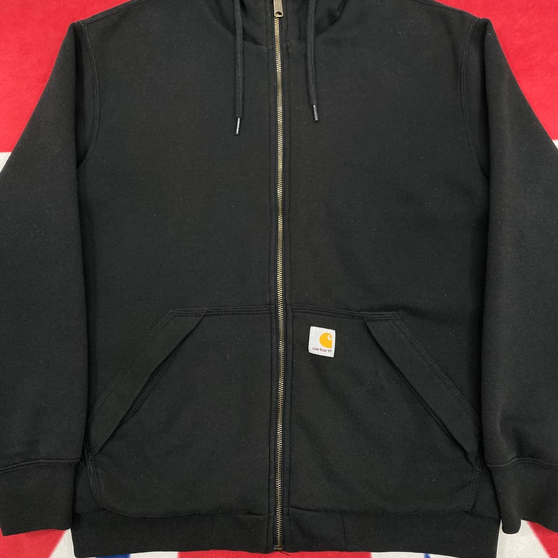 칼하트 래인디펜더 후드집업 S 실측 M - L  상품이미지3