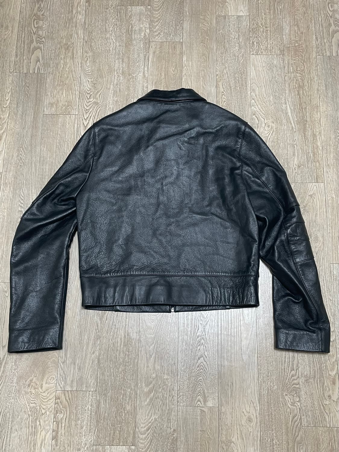 머듈 레더 자켓 블랙 1  상품이미지4