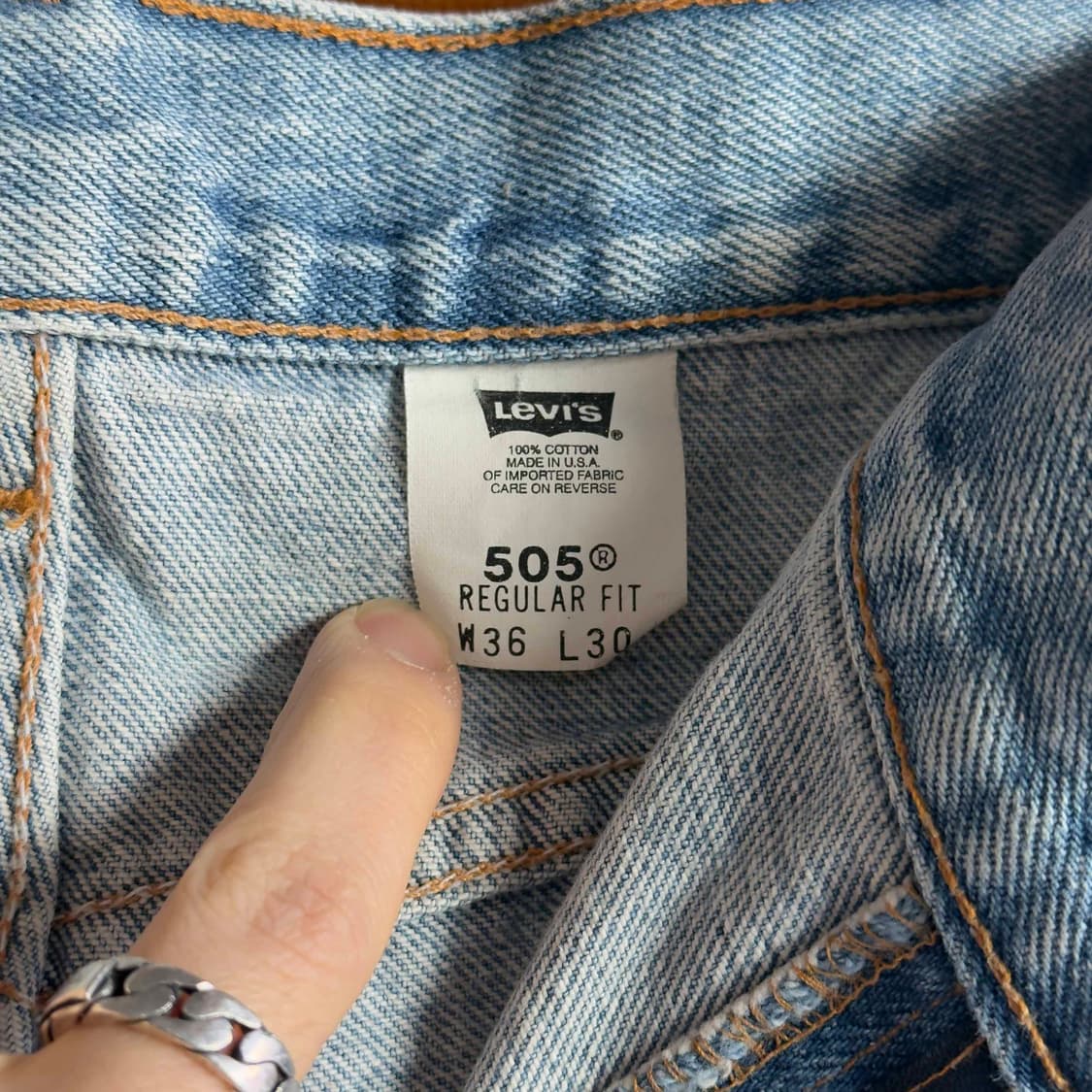 00s 리바이스 505 데님팬츠 W36 L30 상품이미지6