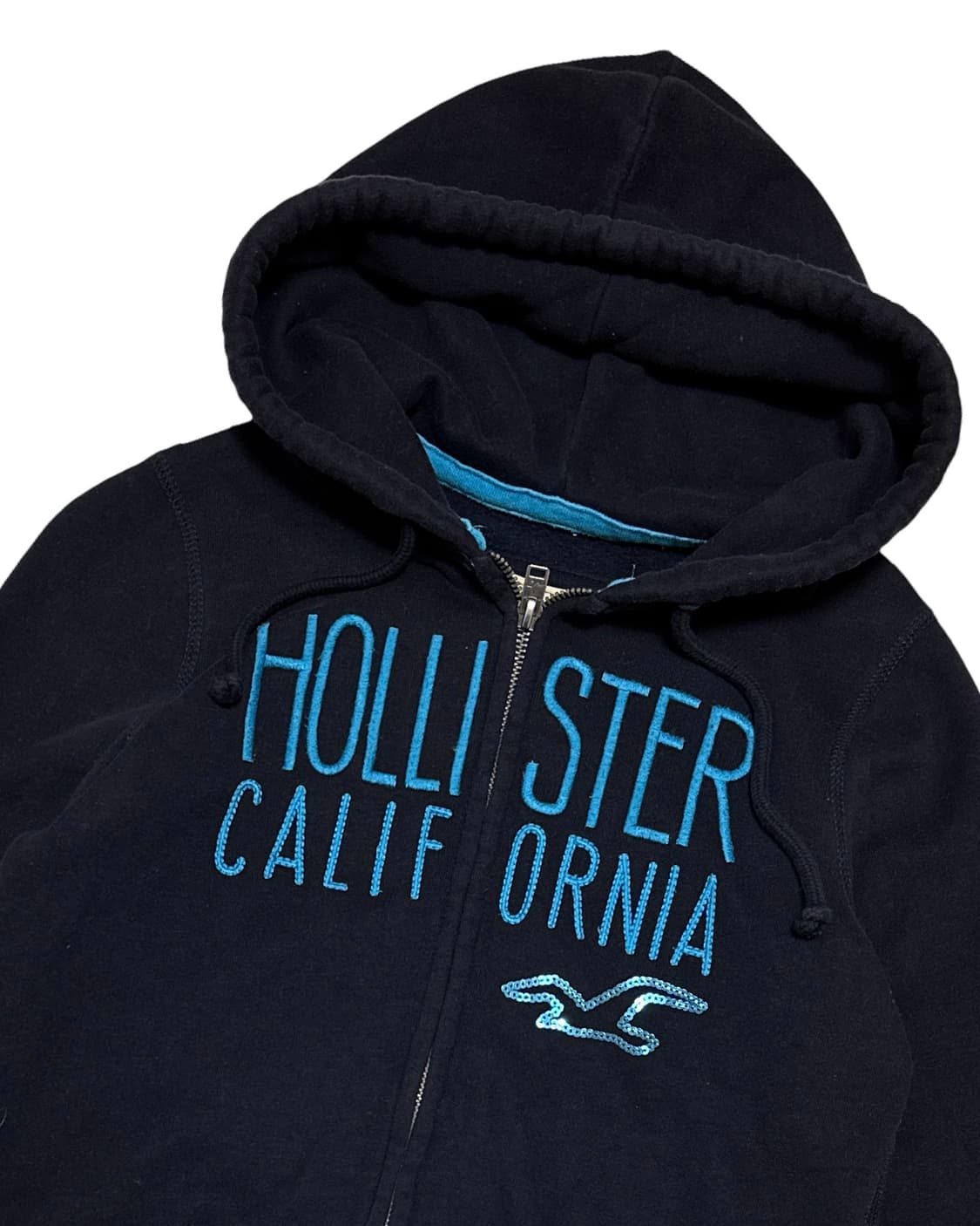 홀리스터 y2k 네이비 후드집업 상품이미지3
