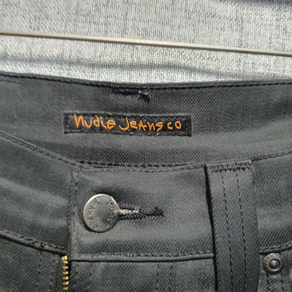 누디진 남성 블랙 코팅진  상품이미지3