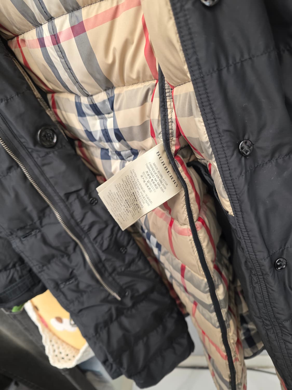 버버리 벨티드 다운 하프 패딩 자켓 M 상품이미지6
