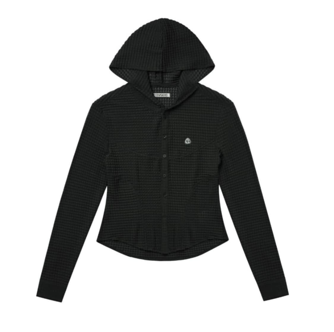 코이세이오 라운드 후디 차콜 상품이미지1