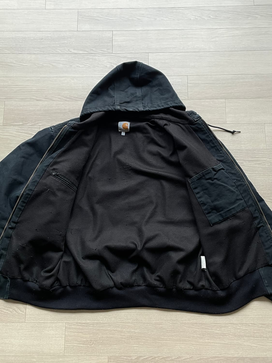 칼하트 j131 BLK 블랙 액티브 자켓 샌드스톤 carhart 상품이미지9
