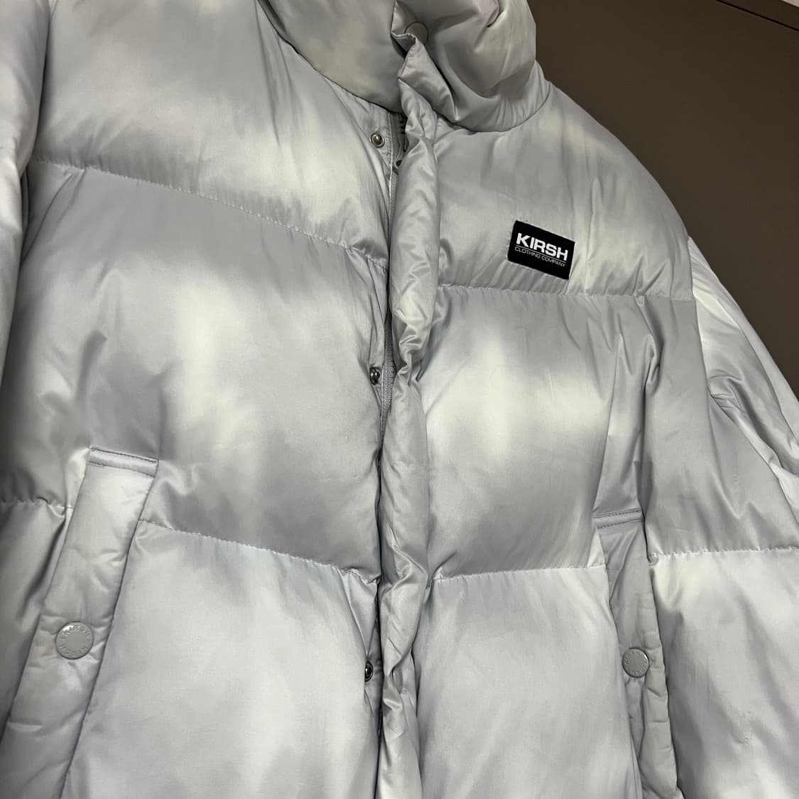 키르시 덕다운 숏패딩 그레이 상품이미지2