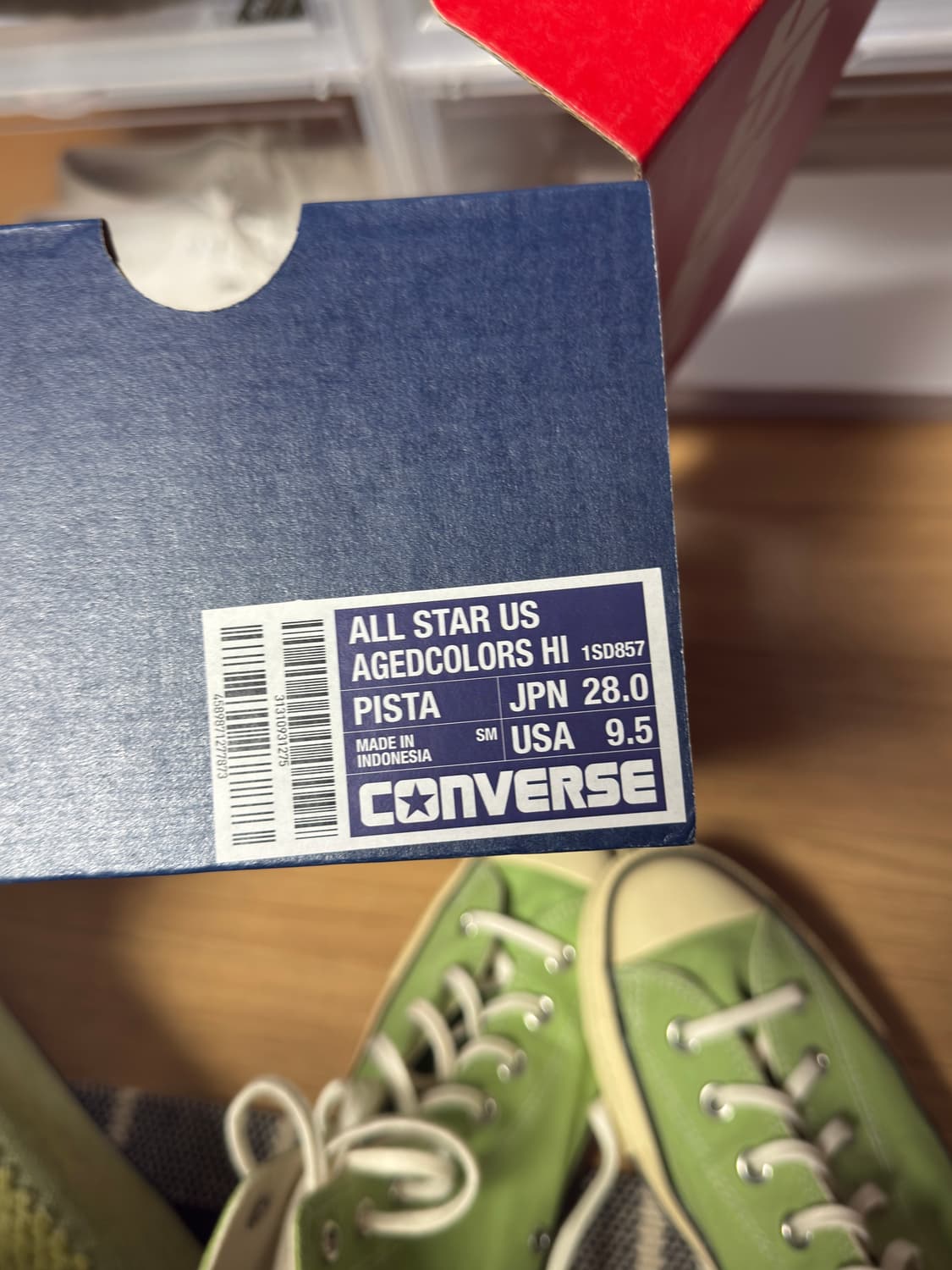 (희귀) 컨버스 올스타 us 오리지날 피스타치오 그린 280 상품이미지7